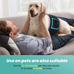 Red Light Physical Therapy Belt 630nn 880nn Infrared Fever Dysmenorrhea Belly Warming Waist Support