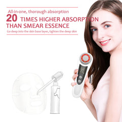 RF & EMS Multi Functional Beauty Devices With Red Blue Light Therapy, Deep Cleansing On Skin Care Tools