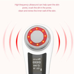 RF & EMS Multi Functional Beauty Devices With Red Blue Light Therapy, Deep Cleansing On Skin Care Tools